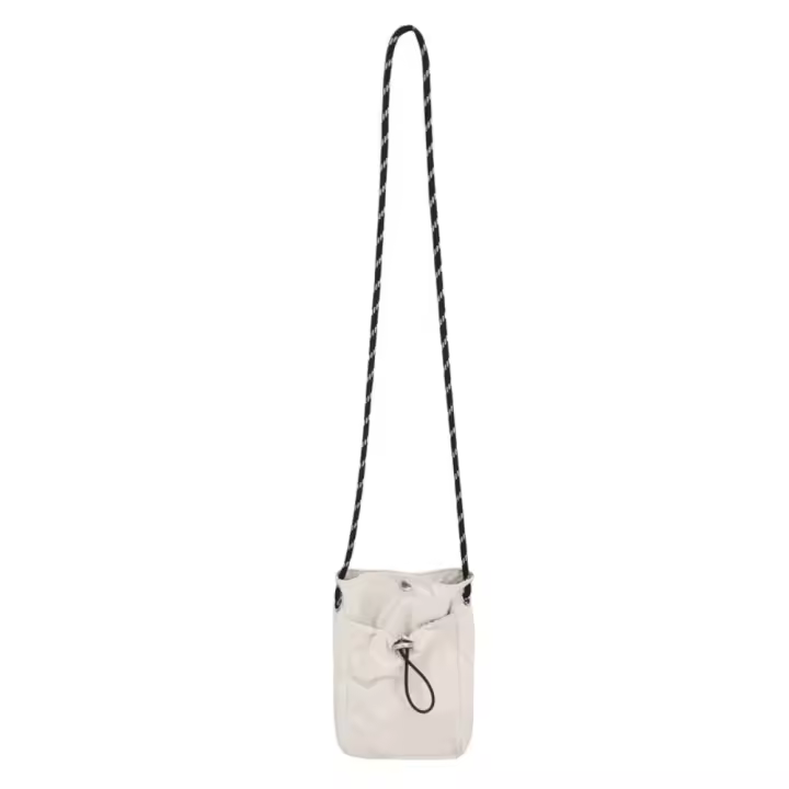 Bolso para teléfono con cordón de estilo coreano, bolso de mano de gran capacidad, bolso de nailon suave ligero, bolso de hombro con diseño de nicho de Color sólido - 1