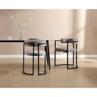 2 Sillas de Cocina con Reposabrazos, Sillas de Salón Modernas con Patas Metálicas Sillas de Descanso Simples para Hogar/Restaurante - details 5