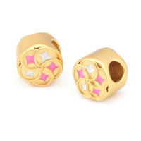 Pulseras de Brass Dorado Mate 4PCS Grande Agujero Abalorios para Hacer Joyas DIY - details 122