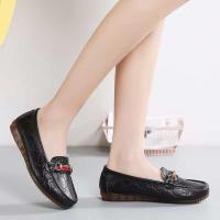 Zapatos de cuero de mujer suaves, informales, con fondo plano, cómodos, para el cuidado diario - details 10