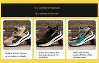 Botas de trabajo de alta calidad para hombre, zapatillas de seguridad antipinchazos, puntera de acero, calzado protector indestructible, moda 2023 - details 3