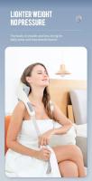 Chal de masaje eléctrico con calor para cuello, masajeador de columna Cervical, espalda, hombros y cuello, masajeador muscular Trapezius para el hogar y el coche - details 11