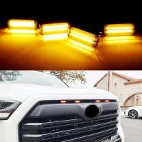 Para Toyota Tundra Raptor/TRD estilo LED parrilla lámpara montaje DRL/conducción/posición luces marcadoras de liquidación 2022-2025 - details 5