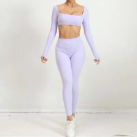Nuevo TRE de 2 piezas, pantalones cortos deportivos, conjunto de body, ropa deportiva para mujer, traje de yoga para fortalecimiento de gimnasio - details 8