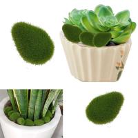 Musgo artificial 30/60 UDS, piedra artificial, decoración del hogar, manualidades creativas, plantas verdes simuladas, manualidades de jardín DIY - details 5