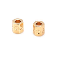 Gran Espaciador de Cilindro de Latón Dorado de 18K Accesorios para Hacer Pulseras - details 43