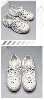 Zapatos de playa personalizados, plataforma que aumenta el agujero junto al mar, zapatos casuales de verano para hombres, ropa exterior, monos, sandalias - details 6