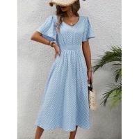 Vestido casual con cuello en V y lunares de Temu, nuevo de 2024 - details 15