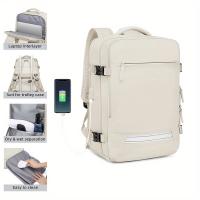 Mochila de Viaje de Gran Capacidad para Negocios Bolso de Computadora de Moda para Mujer con Bolsillos Secos y Húmedos Mochila de Commuting Diario Multifuncional - details 1