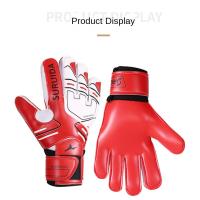 1 par de guantes de portero de talla 5-10, guantes antideslizantes de látex para portero de fútbol para niños, guantes de portero de juego suaves y gruesos, fútbol - details 7