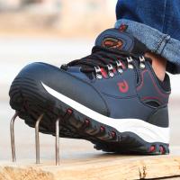 Botas con punta de acero, zapatos de trabajo protectores a prueba de golpes para hombres, zapatillas de seguridad - details 2