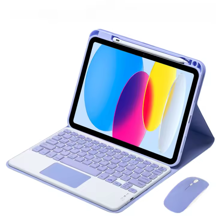 Funda con Portalápices para Teclado, carcasa con Trackpad para Teclado de 10. ª generación, iPad 10, 2022 - 1