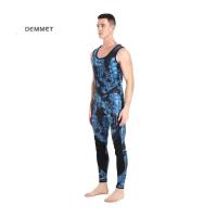 Traje de neopreno de camuflaje de 3mm con capucha de fisión de manga larga 2 piezas de neopreno sumergible para hombres traje de buceo impermeable que mantiene el calor - details 10