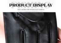 Guantes de piel de oveja para mujer, manoplas cortas de terciopelo fino para pantalla táctil, de cuero, de buena calidad, para invierno, 2226 - details 204