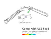 Pulsera inteligente Digital LED con termómetro, pulsera con alarma de vibración, resistente al agua, para estudiantes - details 7