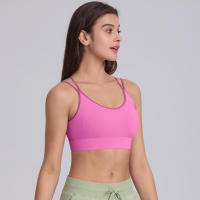 Sujetador de yoga para mujer, ropa de pilates a prueba de golpes de alta intensidad, con correas cruzadas absorbentes de golpes para gimnasio - details 11