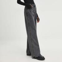 Pantalones vaqueros de mezclilla de cintura baja para mujer, pantalones grandes con moda coreana suelta - details 3