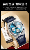 Nuevo reloj de cuarzo ultrafino con correa multifuncional para hombre de la marca suiza - details 4