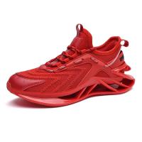 Zapatos De Hombre antideslizantes transpirables De malla De verano De tiro alto con logotipo De marca, Zapatos deportivos informales para correr para Hombre - details 26