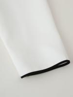 Up-minivestido blanco de encaje con cuello levantado para mujer, Vestidos elegantes de manga larga para fiesta, Vestidos clásicos calados para mujer - details 8