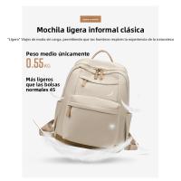 Mochila para mujer, Mochila escolar ligera para ir al trabajo, Mochila de tela Oxford, Mochila de gran capacidad, Bolsa de ordenador, Bolsa de viaje de ocio de moda - details 10