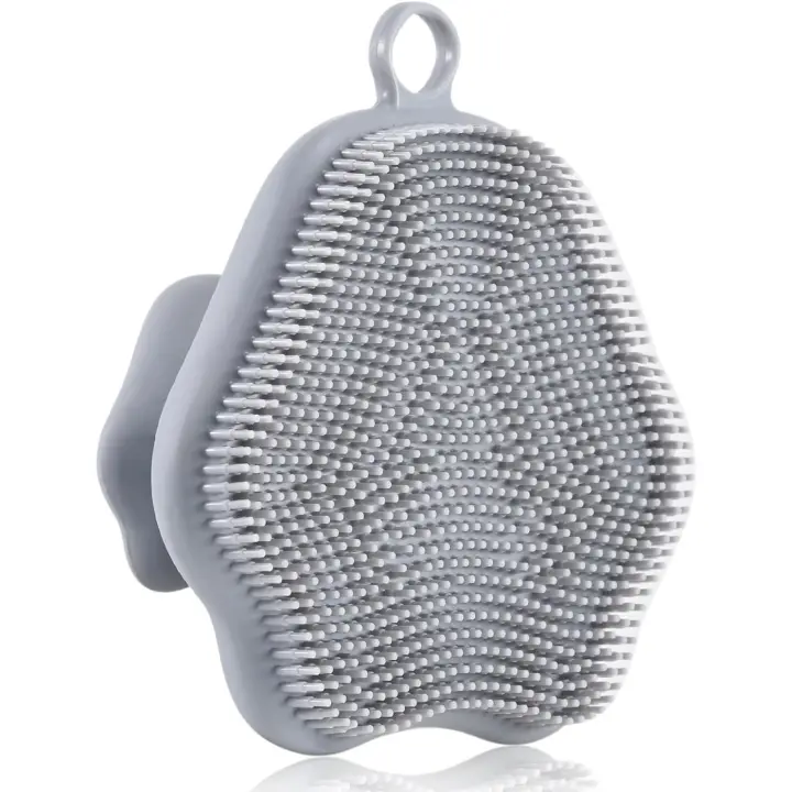 Cepillo de limpieza Facial, herramienta de lavado Manual de goma de silicona, exfoliante para masaje - 1