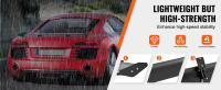 SucceBuy Alerón de coche de 43,3 pulgadas, ala trasera de aluminio ajustable universal para carreras BGW/JDM Drift, diseño negro elegante - details 1
