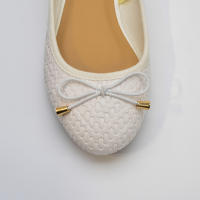 Zapatos de mujer con boca baja y suela suave, zapatos de madre que no cansan, zapatos blancos de punta plana - details 7