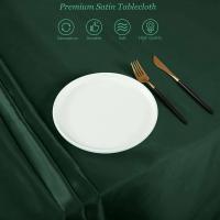 Mantel de satén verde, cubierta de mesa sólida para banquete de boda, restaurante, fiesta, comedor r - details 23