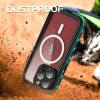Funda impermeable IP68 para iPhone 16, 15, 14, 13 Pro Max, carga inalámbrica, soporte MagSafe, a prueba de polvo, a prueba de golpes, protección completa 360 - details 9