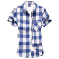 Camisa de Verano Casual para Hombres Cuello Cuadrado, Camisa de Oficina con Estilo, Moda de Piso, Talla 7XL - details 1