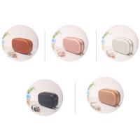 Bolsa de maquillaje de viaje a la moda, portátil, de piel sintética, cuadrada, bandolera, con cierre de cremallera, de gran capacidad, estuche de almacenamiento de cosméticos - details 15