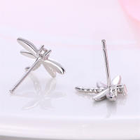 Pendientes de plata de ley 925 para mujer, aretes con forma de libélula y pájaro, joyería fina para boda, novedad - details 8