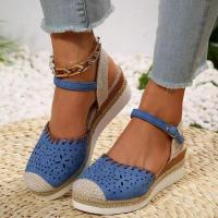 Sandalias de tacón de cuña para mujer, zapatos de verano - details 3