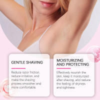 La crema de afeitar suave HOYGI hidrata profundamente la piel con ingredientes de textura suave para limpieza, cuidado, masaje y - details 6
