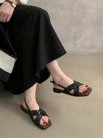 Sandalias romanas de talla grande para mujer, verano al aire libre, nuevo estilo francés, impresionantes sandalias planas de playa retro de hadas - details 8