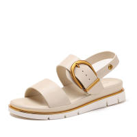 Sandalia de Una Pieza con Hebilla Romana Suela Gruesa, Versátil, Moda para Mujeres al Aire Libre - details 3