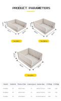 Cesta de armario de plástico plegable, caja de almacenamiento con cajón para cubierta de cama, con caja de clasificación de ropa separada extraíble - details 2