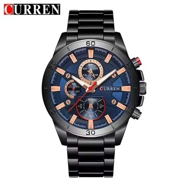 Reloj de Cuarzo CURREN 8275 Correa de Acero Inoxidable Resistente al Agua - 1