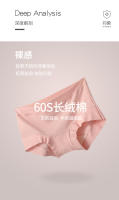 Bragas de cintura media de algodón para mujer, Pantalones cortos, triangulares, transpirables, de gran tamaño - details 3