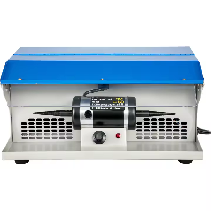 SucceBuy Máquina pulidora de joyas, máquina pulidora para banco, recolector de polvo, pulidor de joyería de mesa, herramienta de pulido iluminada - 1