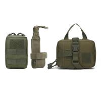 Bolsas tácticas para perros Molle, juego de cinturón, pegatina, entrenamiento militar, chaleco - details 11