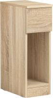 Auxiliares para Salón Mesilla de Noche Estrecha para Dormitorio con 1 Cajón y 1 Compartimento Abierto Blanco y Madera 20 x 35 x 60 cm FBT111-WNx2 ES - details 57