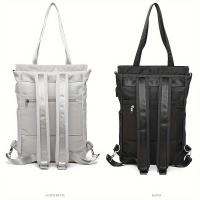 Mochila de portátil con correa ajustable - Nylon duradero, cierre con cremallera, múltiples compartimentos, estilo casual, mochila de secundaria, mochila casual |   Bolsa con correa ajustable |   Mochila con cremallera - details 4