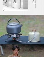 Estufa de Camping Mini a Prueba de Viento Anillo de Acero Inoxidable para Picnics al Aire Libre - details 11