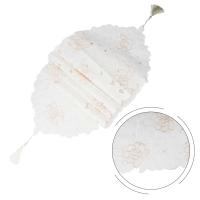 Mesa con bordado floral retro blanco, alfombra Ense, mantel de algodón hueco, decoración de mesa de comedor para el hogar, fiesta de boda - details 1