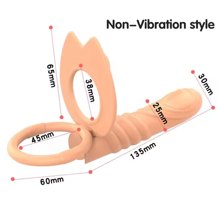 Juguete para Adultos de Doble Penetración Dildo y Vibrador Anal para Parejas - 1
