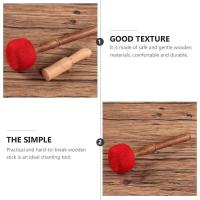 Cuenco de canto único y útil de madera profesional, cuencos de sonido, suministros de herramientas de canto budista práctico - details 3