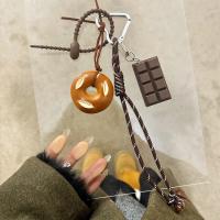 Cuerda trenzada para colgar en bolsa, colgante de hebilla de resorte de Chocolate, colgante de sentido superior, pan alcalino exquisito y encantador - details 10