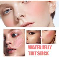 Marca fabrica contorno multicolor hidratante labio mejilla doble propósito blanco marca Logo Jelly Blush Stick - details 2